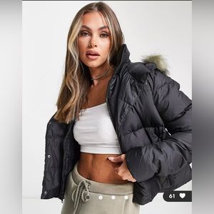 North Face Cropped Puffer Jacket